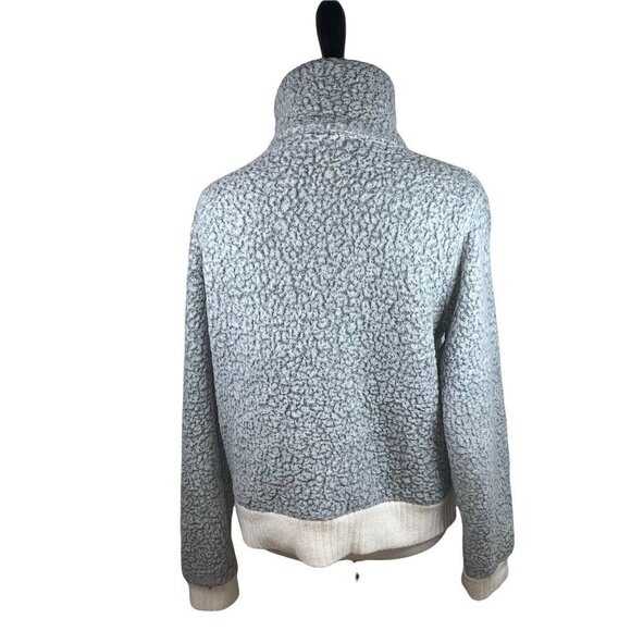 Anthropologie Saturday Sunday Women's Size XS Plush Jacket Cropped Fit Gray - Picture 4 of 5